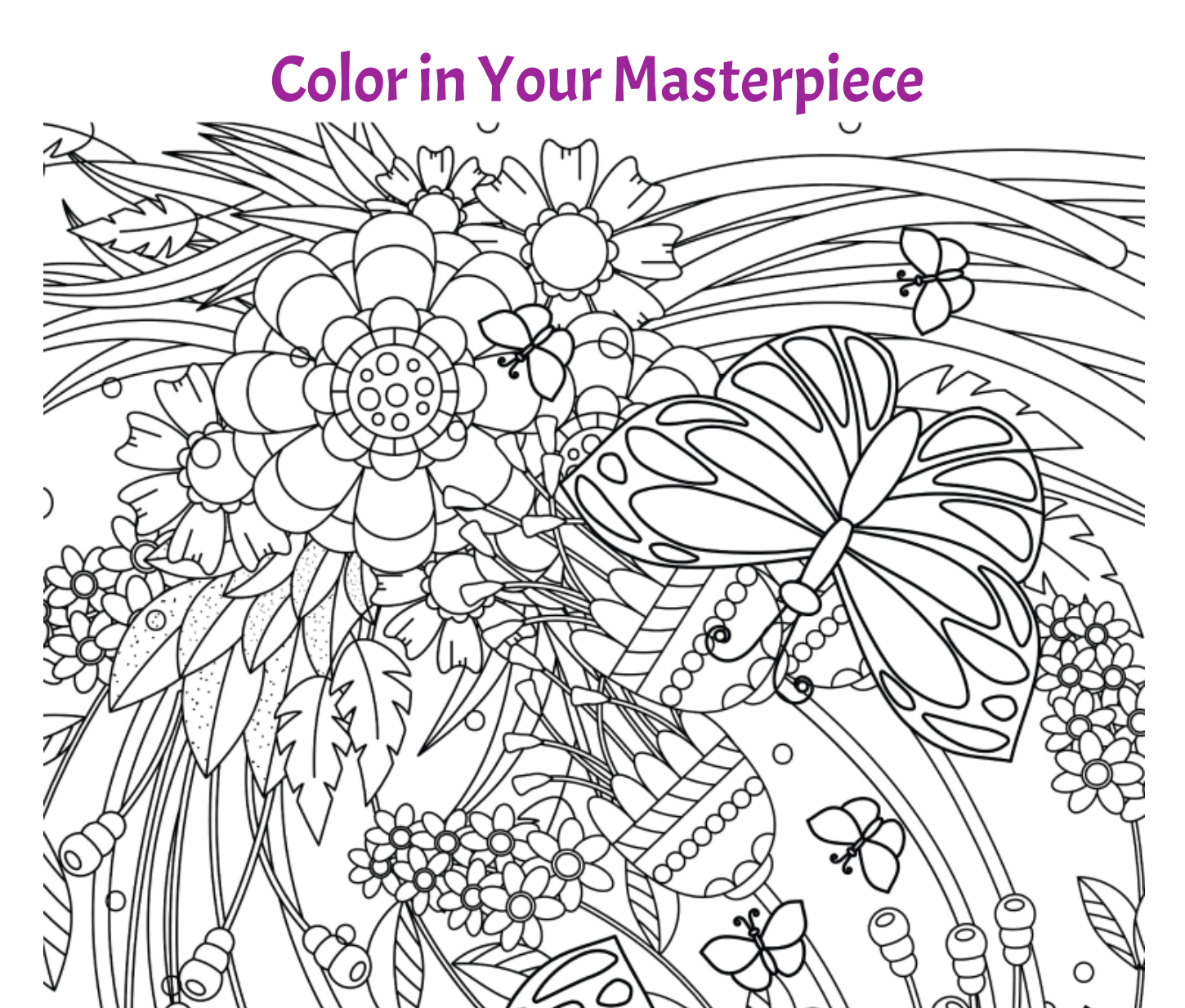 Spring Coloring Book For Adults: An Easy and Simple Coloring Book for Adults  of Spring with Flowers, Butterflies and More Fun, Easy, and Relaxing Desi  (Paperback)